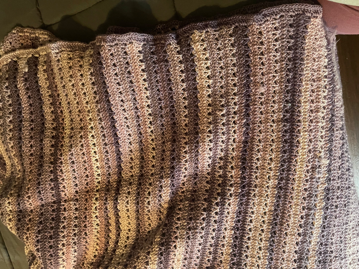 Handmade crochet blanket
