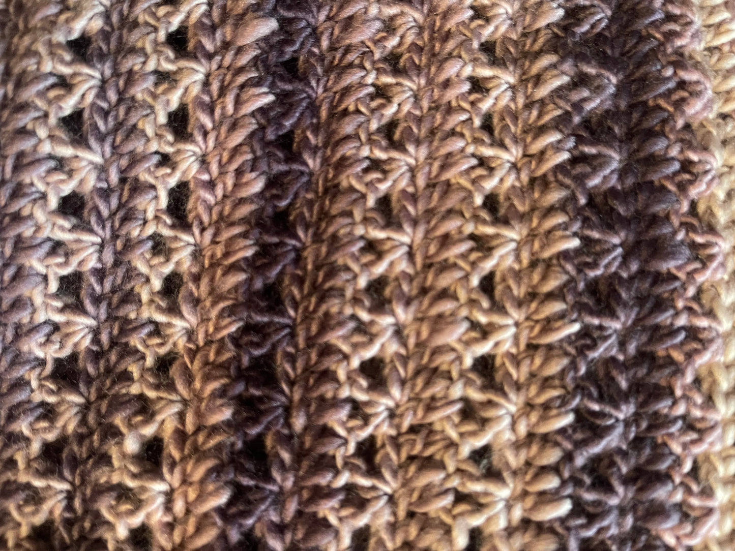 Handmade crochet blanket
