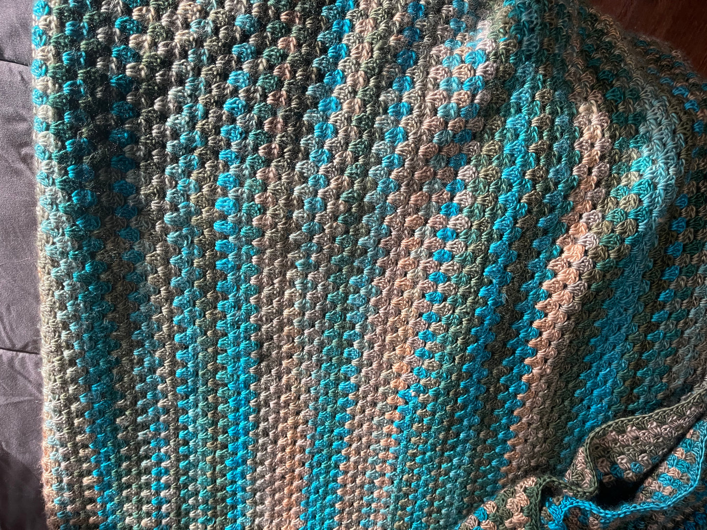 Handmade crochet blanket